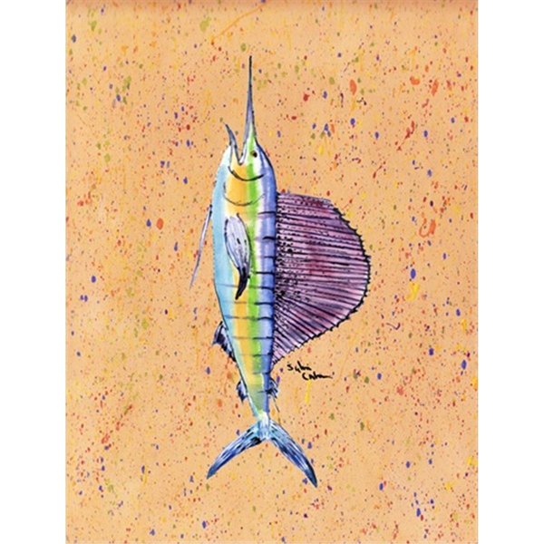 Patioplus 11 x 15 in. Fish Sailfish Flag Garden Size PA252050